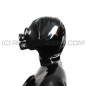 Preview: Delxue gasmask-zipper-hood HR-CH with 2 gasmask-threads and thread-cover - model PDF-D - immediately available in size L